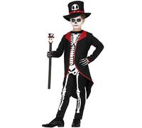 Déguisement Squelette Humain Dandy Garçon Noir
