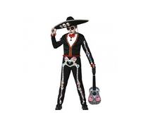 Déguisement squelette mariachi mexicain - Garçon - 10/12 ans (140 à 152 cm)