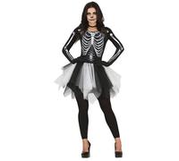 Déguisement Squelette - Robe - Femme - Noir S