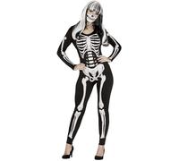 Déguisement Adulte Skeleton - ALPEXE - Taille 38-40 - Noir - Intérieur - Mixte