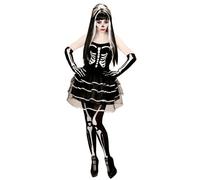 Widmann Skeleton (Dress, Gloves) (M) Black