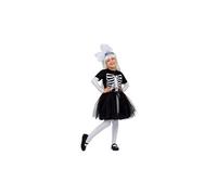 déguisement squelette tutu fille - 5/6 ans - noir - 206314