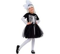 déguisement squelette tutu fille - 5/6 ans - noir - 206314