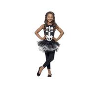 Déguisement squelette tutu noir fille Halloween 4 à 6 ans noir G