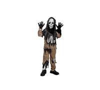 déguisement squelette zombie enfant - 7/9 ans - marron - ptitclown 88358