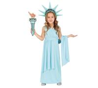 Déguisement Statue De La Liberté États-Unis Fille Bleu