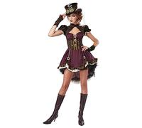 Déguisement steampunk bordeaux luxe femme Jadeo