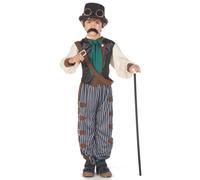 Déguisement Steampunk Dandy Enfant - Taille: S 4-6 Ans (110-120 Cm) Multicolore