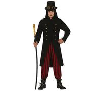 DÉGUISEMENT STEAMPUNK GOTHIQUE HOMME S Rouge, Bordeaux S