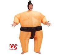 Widmann Costume gonflable Sumo – Coiffe – Gonflable à air – Taille unique adulte