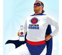 STC Déguisement Super Captain Vodka - Coloré - Taille unique