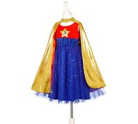 Déguisement Super Hero girl robe+cape (8-10 ans)