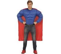 déguisement super-héro musclé homme - s - rouge - widmann 00621 Rouge