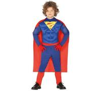 Déguisement Super-Héros Bleu pour garçon - Disfrazzes - Modèle Superman - Intérieur - A partir de 3 ans 10-12 ans