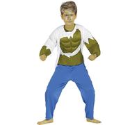 Déguisement Super héros Vert garçon L-(10/12 Ans)