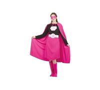 Costume femme en super-mariée L/XL (x1) REF/66604 EVJF: Enterrement vie de jeune fille - ptit clown rose fuchsia et noir
