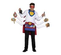 Déguisement Super-Père Homme - Disfrazzes - Chemise, Cape, Masque et Accessoires M