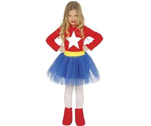 Déguisement Supergirl Étoile Fille L-(10/12 Ans)
