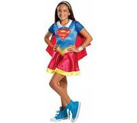 Deguisement supergirl fille taille 5/7 ans - costume officiel luxe - dc super hero girls G