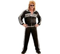 Widmann S.r.l. - Déguisement survêtement Party Fashion années 80 style rétro noir homme