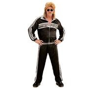 Widmann S.r.l. - Déguisement survêtement Party Fashion années 80 style rétro noir homme