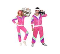 Déguisement de Jogging des Années 80 Fuchsia pour adulte L