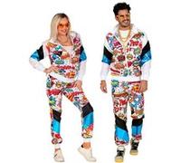 déguisement survêtement pop art américain adulte - l - multicolore - widmann 09633 Multicolore G