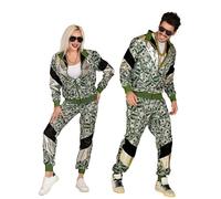 Déguisement survêtement style années 80 - Smiffys - Dollar américain - Vert - Homme XL