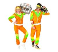 Déguisement survêtement - WIDMANN - années 80 - Orange et vert - Adulte - XXL XXL