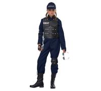 Déguisement Swat Enfant - Taille: M 8 - 10 Ans (140 Cm)