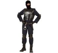 Widmann – Déguisement S.W.A.T. – Combinaison, gilet pare‑balles, ceinture avec holster et sacoche