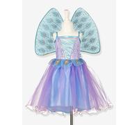 Déguisement Tamara : robe + ailes de paon bleu 5A
