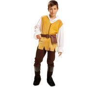 Déguisement Tavernier Médiéval Jaune Et Marron Garçon - Taille: 10 À 12 Ans Marron