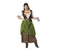 Déguisement tavernière médiévale à corsage femme XXL