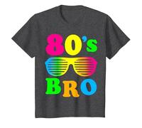 Déguisement « This is My 80's Bro » pour fête des années 80 T-Shirt, Enfant, Chiné Foncé, 4 Ans