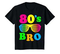 Déguisement « This is My 80's Bro » pour fête des années 80 T-Shirt, Enfant, Noir, 12 Ans