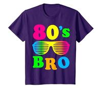 Déguisement « This is My 80's Bro » pour fête des années 80 T-Shirt, Enfant, Violet, 12 Ans
