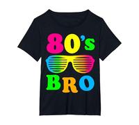 Déguisement « This is My 80's Bro » pour fête des années 80 T-Shirt, Femme Grandes Tailles, Noir, 3X