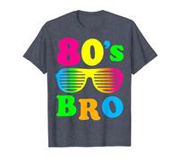 Déguisement « This is My 80's Bro » pour fête des années 80 T-Shirt, Homme, Bleu Chiné, L