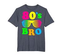 Déguisement « This is My 80's Bro » pour fête des années 80 T-Shirt, Homme Grandes Tailles, Bleu Chiné, 6X Tall