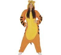 Déguisement - Tiger Pyjama - Adulte - Multicolore - Costume À Hood Queue M