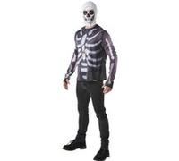 Déguisement Top et Cagoule Skull Trooper Fortnite- Adulte Rubie's G