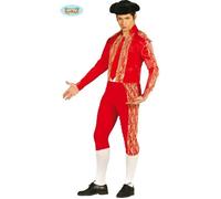 Fiestas Guirca – Costume de torero adulte (48-50/M) Veste et pantalon Rouge