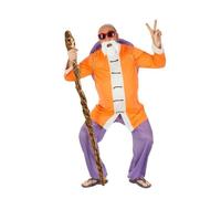Chaks - Costume Muten Roshi pour homme, tenue officielle Dragon Ball, ensemble anime 4 pièces pour carnaval et Halloween