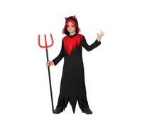Déguisement Tunique Noire Et Rouge De Démon Enfant - Enfant - 7-9 Ans Rouge