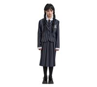 Déguisement Uniforme Mercredi Addams Wednesday Enfant - Taille: 7 À 8 Ans (128 Cm) Noir