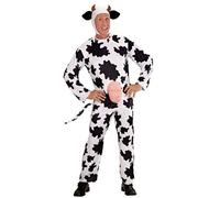 Widmann - Costume vache Gaia - combinaison avec pis - animalier, carnaval - Adulte XL Blanc