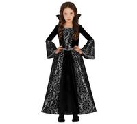 Déguisement Vampire Argent Fille - Taille: 5 À 6 Ans (110-115 Cm) Noir