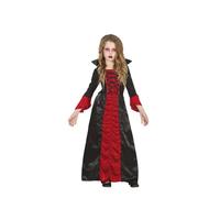 Vampire Nuit Noir Rouge Costume Halloween Enfants Aventure Hantée Ténèbres Comte Tenue Fantastique Vêtements Manches Longues Frissons Fête, Taille : 128/134 Couleur : Noir