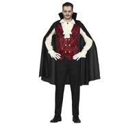 Costume De Vampire Élégant Avec Chemise Blanche Pour Homme Multicolore